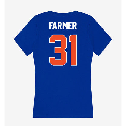 Boise State - NCAA Softball : Hollie Farmer - Women's V-Neck T-Shirt-1