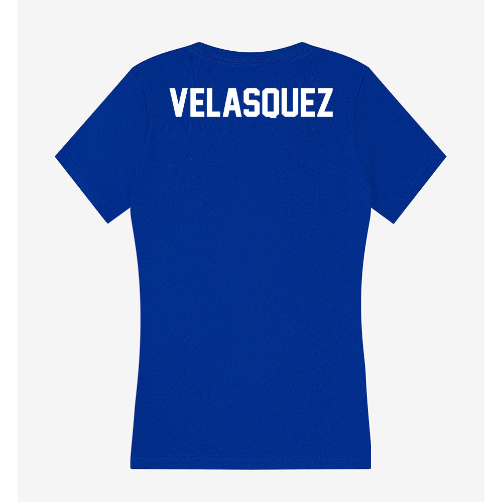 Boise State - NCAA Men's Track & Field : Coco Velasquez - Women's V-Neck T-Shirt-1