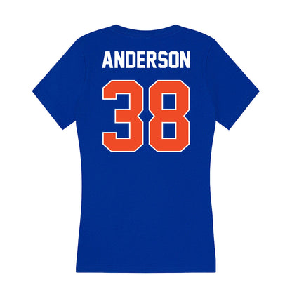 Boise State - NCAA Football : Travis Anderson - Women's V-Neck T-Shirt-1