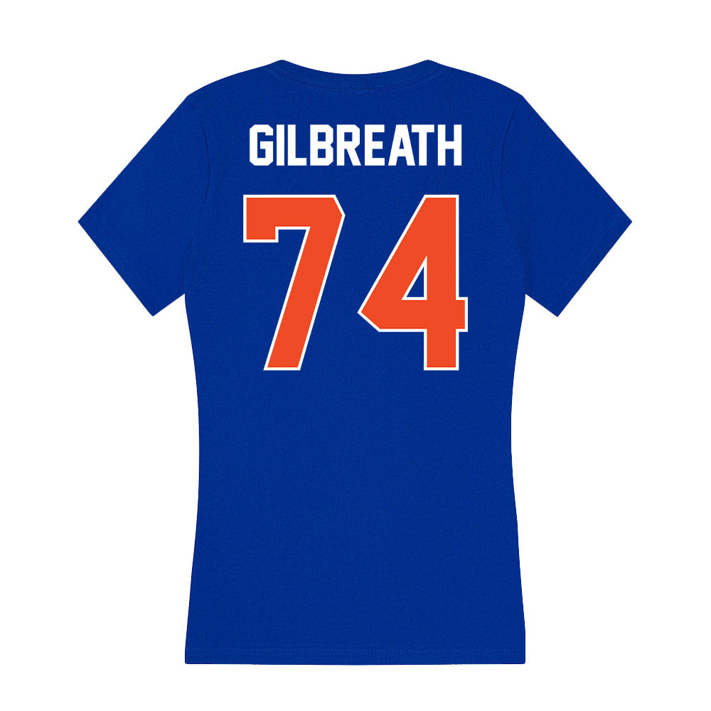 Boise State - NCAA Football : Connor Gilbreath - Women's V-Neck T-Shirt-1