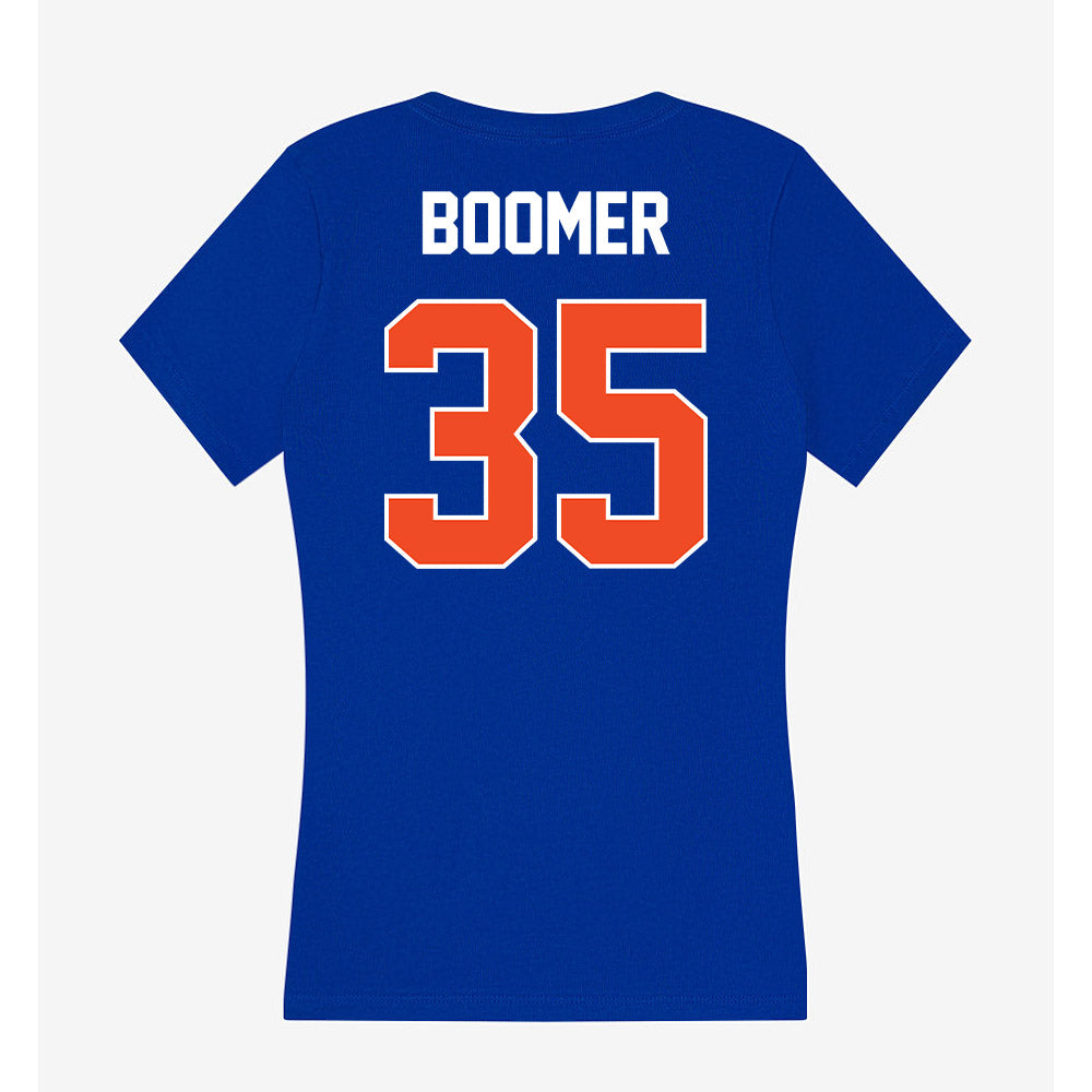 Boise State - NCAA Football : Colton Boomer - Women's V-Neck T-Shirt-1