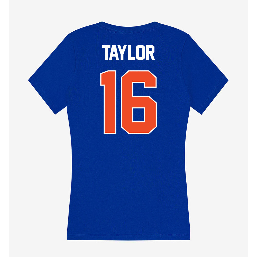 Boise State - NCAA Football : Jackson Taylor - Women's V-Neck T-Shirt-1