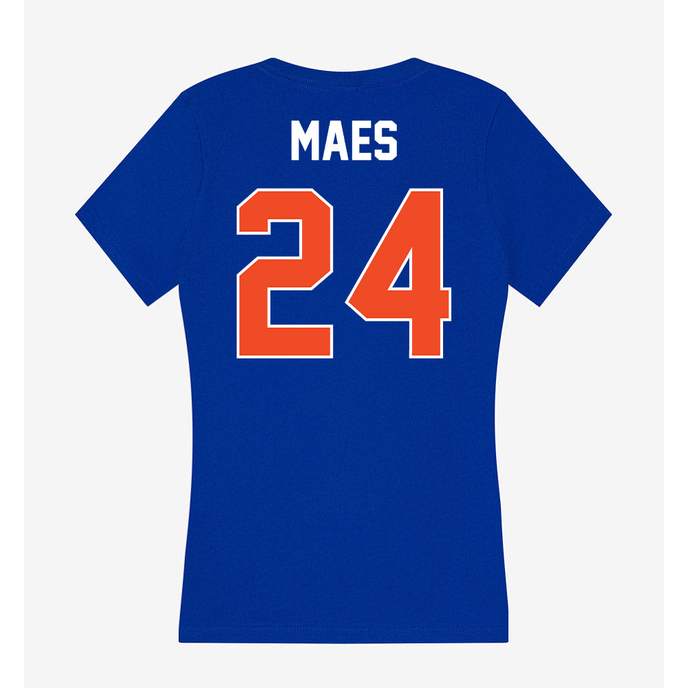 Boise State - NCAA Football : AJ Maes - Women's V-Neck T-Shirt-1