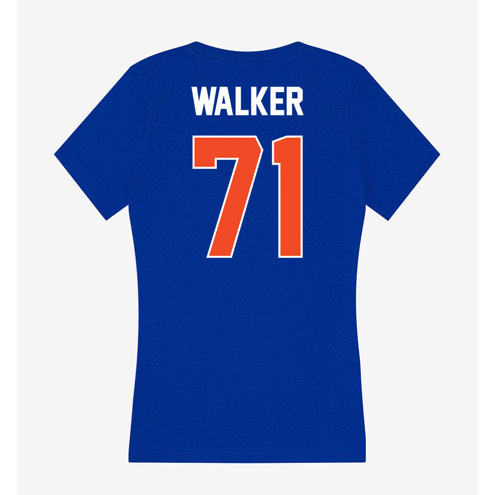 Boise State - NCAA Football : Miles Walker - Women's V-Neck T-Shirt-1