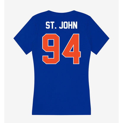 Boise State - NCAA Football : Paz St. John - Women's V-Neck T-Shirt-1