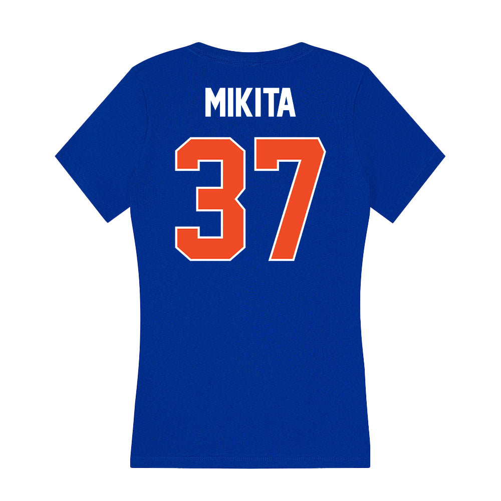 Boise State - NCAA Football : Ethan Mikita - Women's V-Neck T-Shirt-1