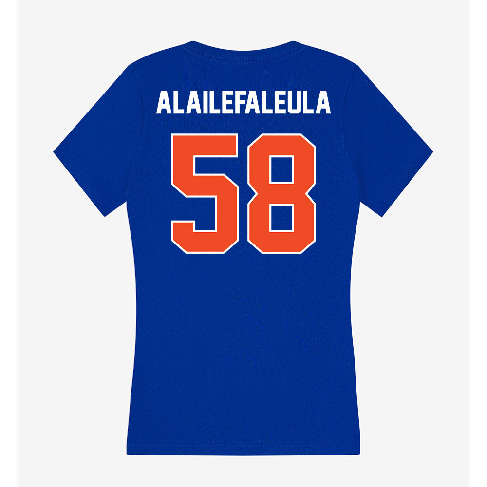 Boise State - NCAA Football : Deuce Alailefaleula - Women's V-Neck T-Shirt-1
