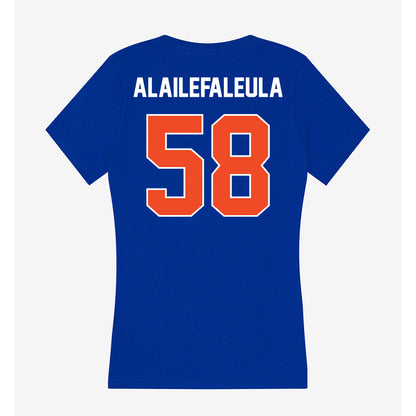 Boise State - NCAA Football : Deuce Alailefaleula - Women's V-Neck T-Shirt-1