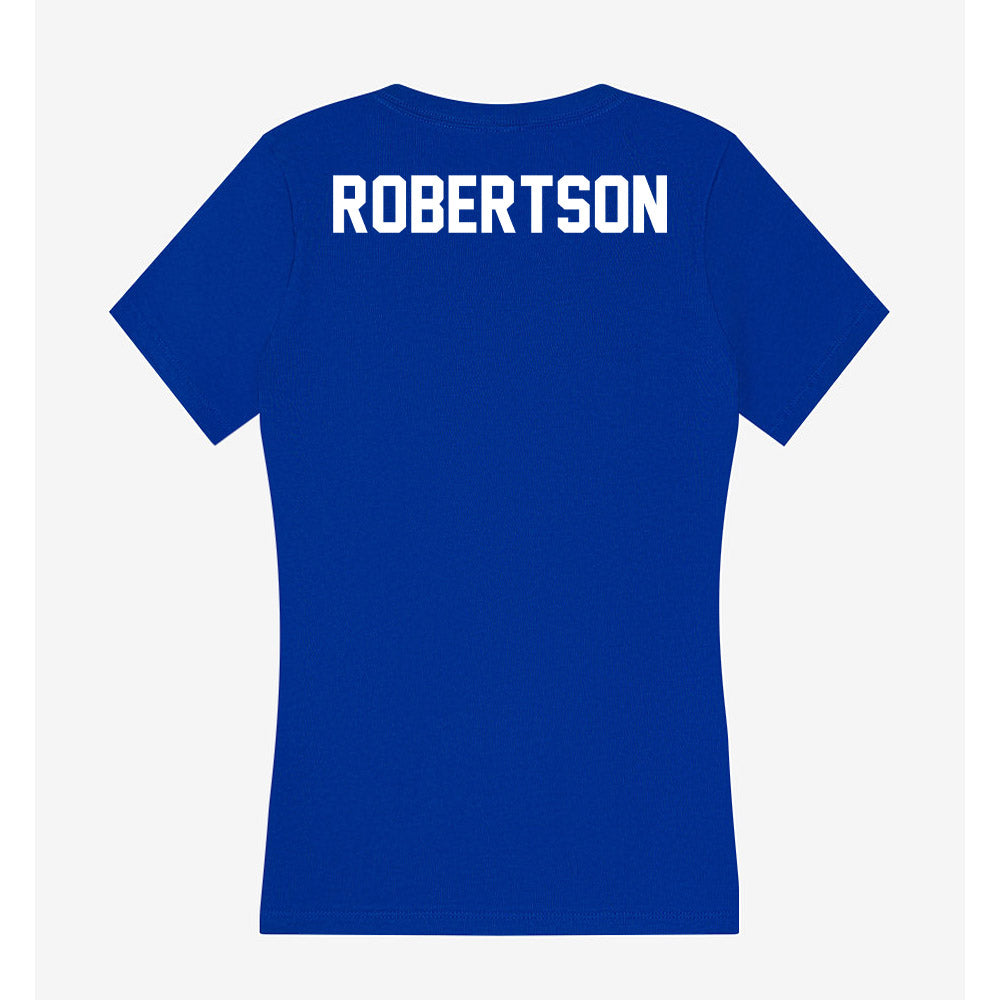 Boise State - NCAA Women's Track & Field : Kaiya Robertson - Women's V-Neck T-Shirt-1