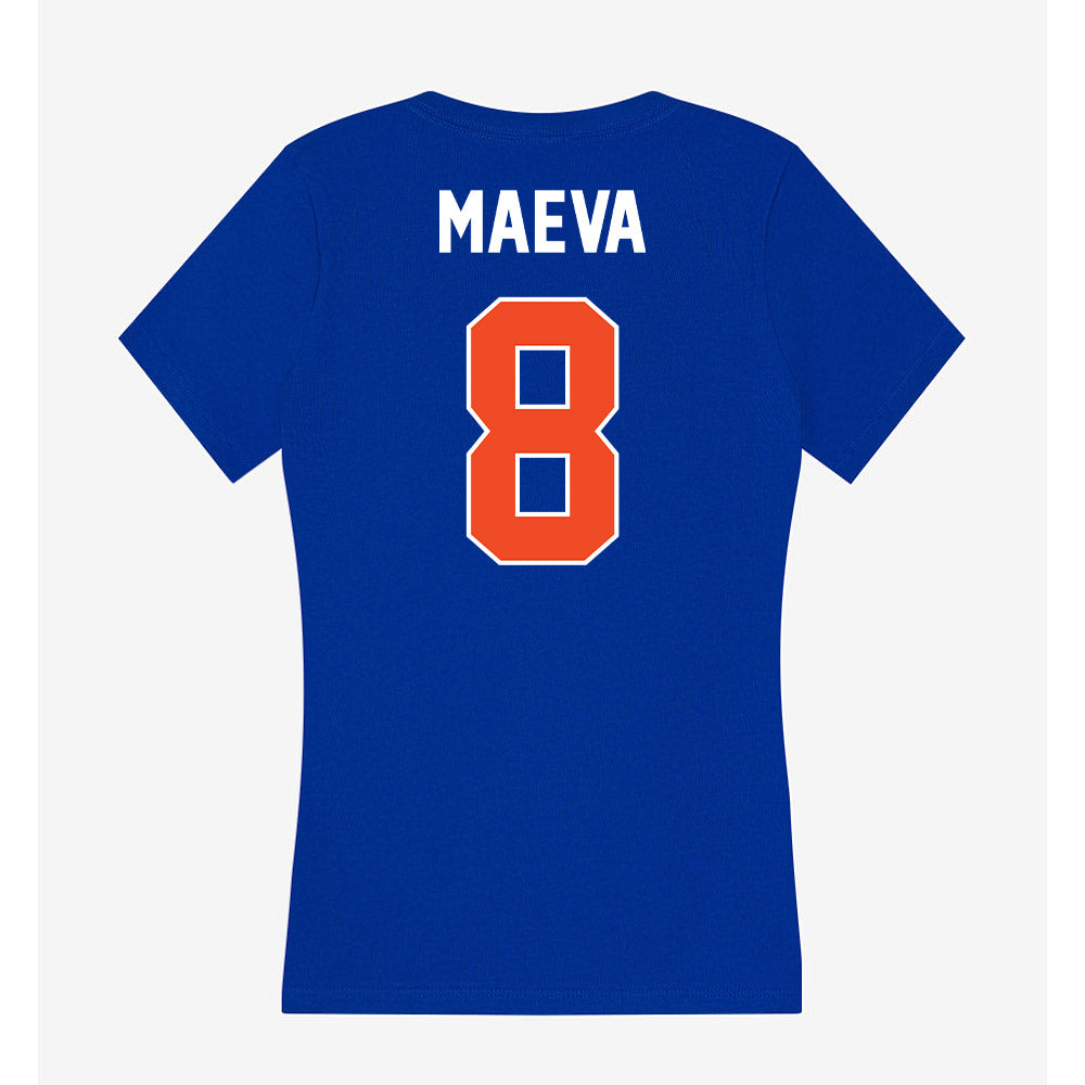 Boise State - NCAA Women's Volleyball : Tehya Maeva - Women's V-Neck T-Shirt-1