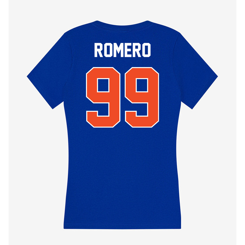 Boise State - NCAA Softball : Sophia Romero - Women's V-Neck T-Shirt-1
