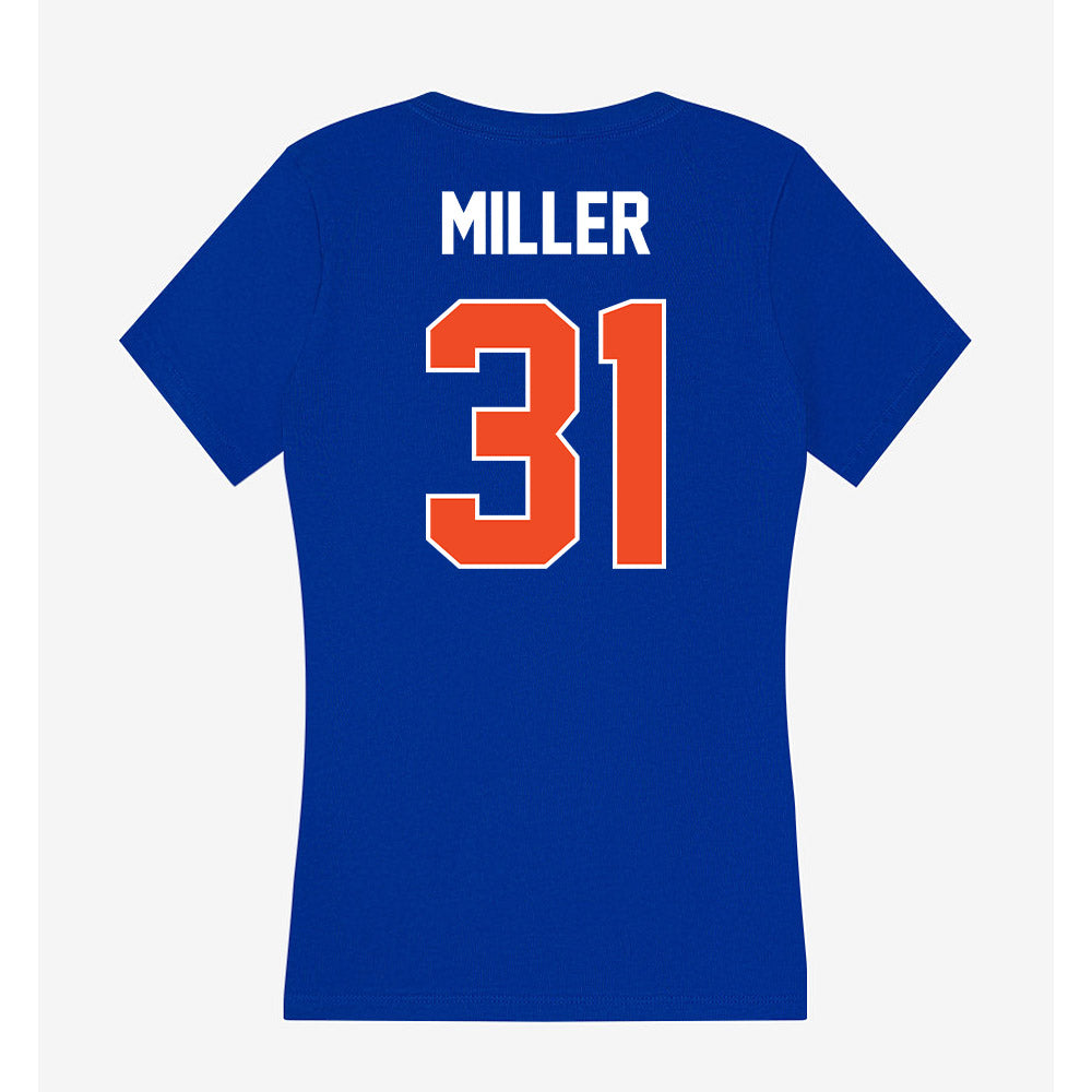 Boise State - NCAA Football : Cole Miller - Women's V-Neck T-Shirt-1