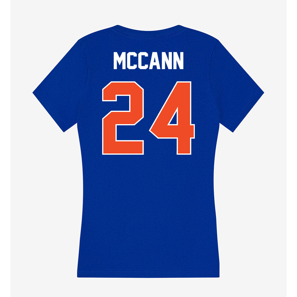 Boise State - NCAA Beach Volleyball : Summer McCann - Women's V-Neck T-Shirt-1