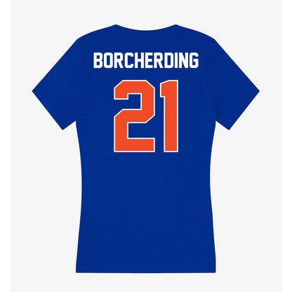 Boise State - NCAA Women's Basketball : Mason Borcherding - Women's V-Neck T-Shirt-1