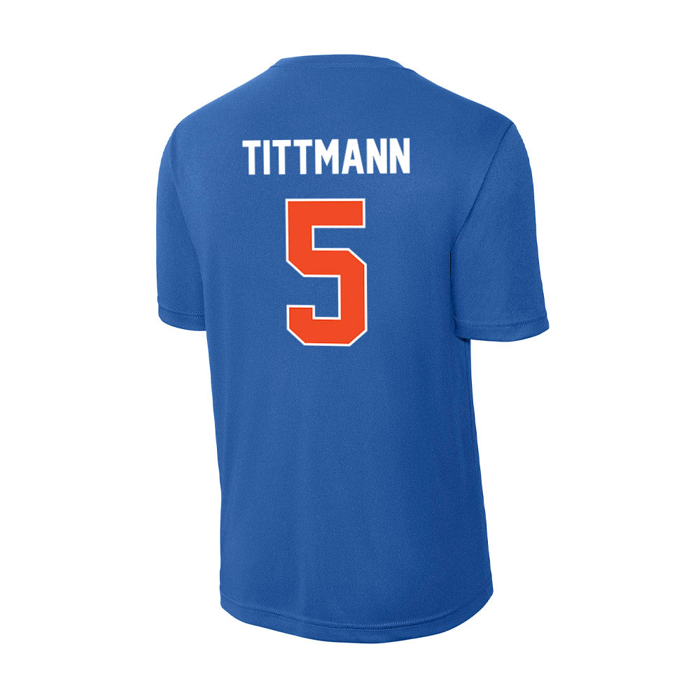 Boise State - NCAA Women's Volleyball : Azzy Tittmann - Activewear T-Shirt-1