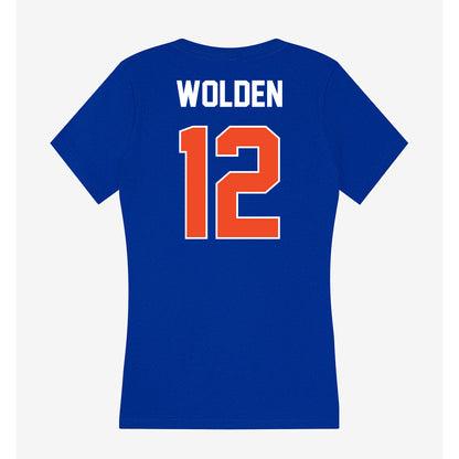 Boise State - NCAA Beach Volleyball : Addi Wolden - Women's V-Neck T-Shirt-1