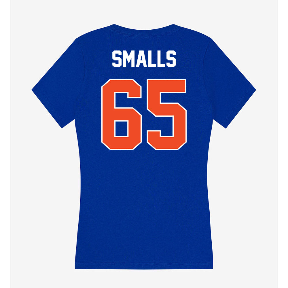 Boise State - NCAA Football : Hakeim Smalls - Women's V-Neck T-Shirt-1