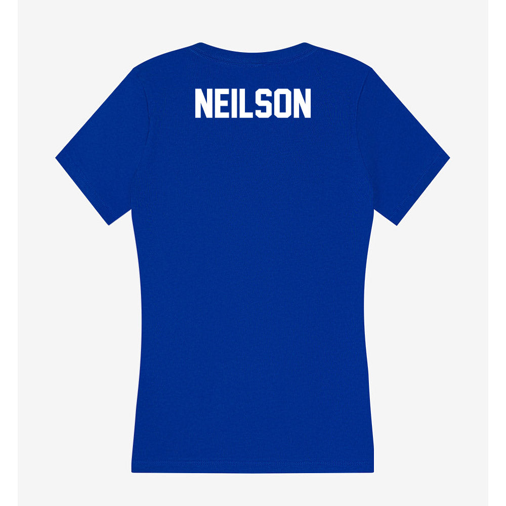 Boise State - NCAA Beach Volleyball : Berkeley Neilson - Women's V-Neck T-Shirt-1