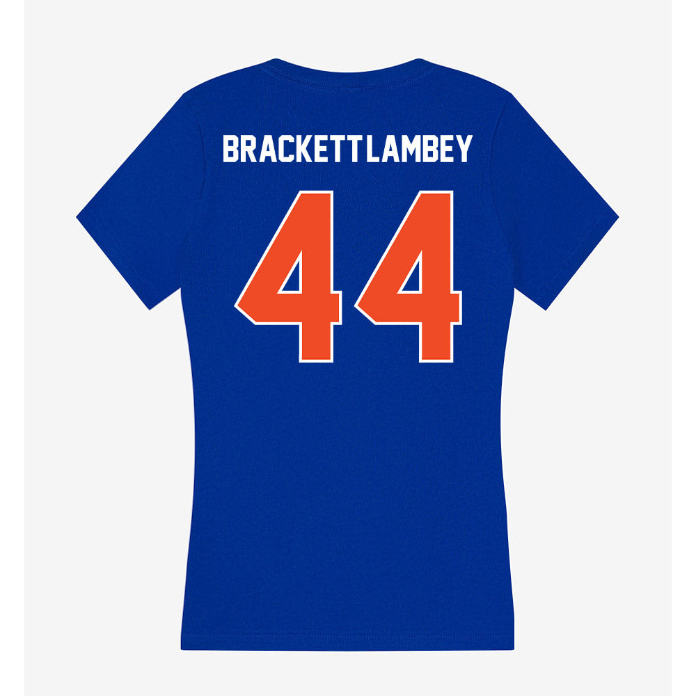 Boise State - NCAA Football : Syncere Brackett-Lambey - Women's V-Neck T-Shirt-1