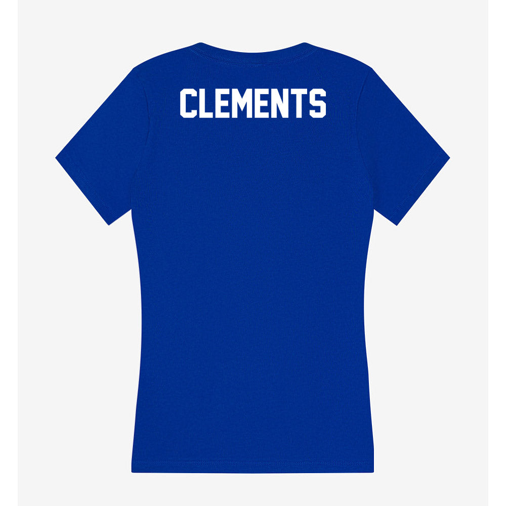 Boise State - NCAA Women's Gymnastics : Morgan Clements - Women's V-Neck T-Shirt-1