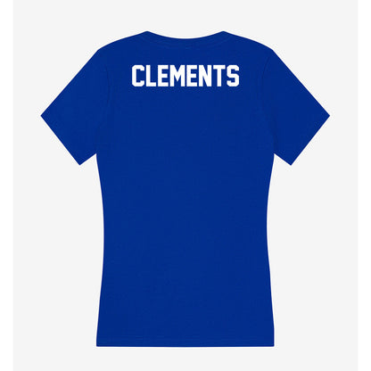 Boise State - NCAA Women's Gymnastics : Morgan Clements - Women's V-Neck T-Shirt-1
