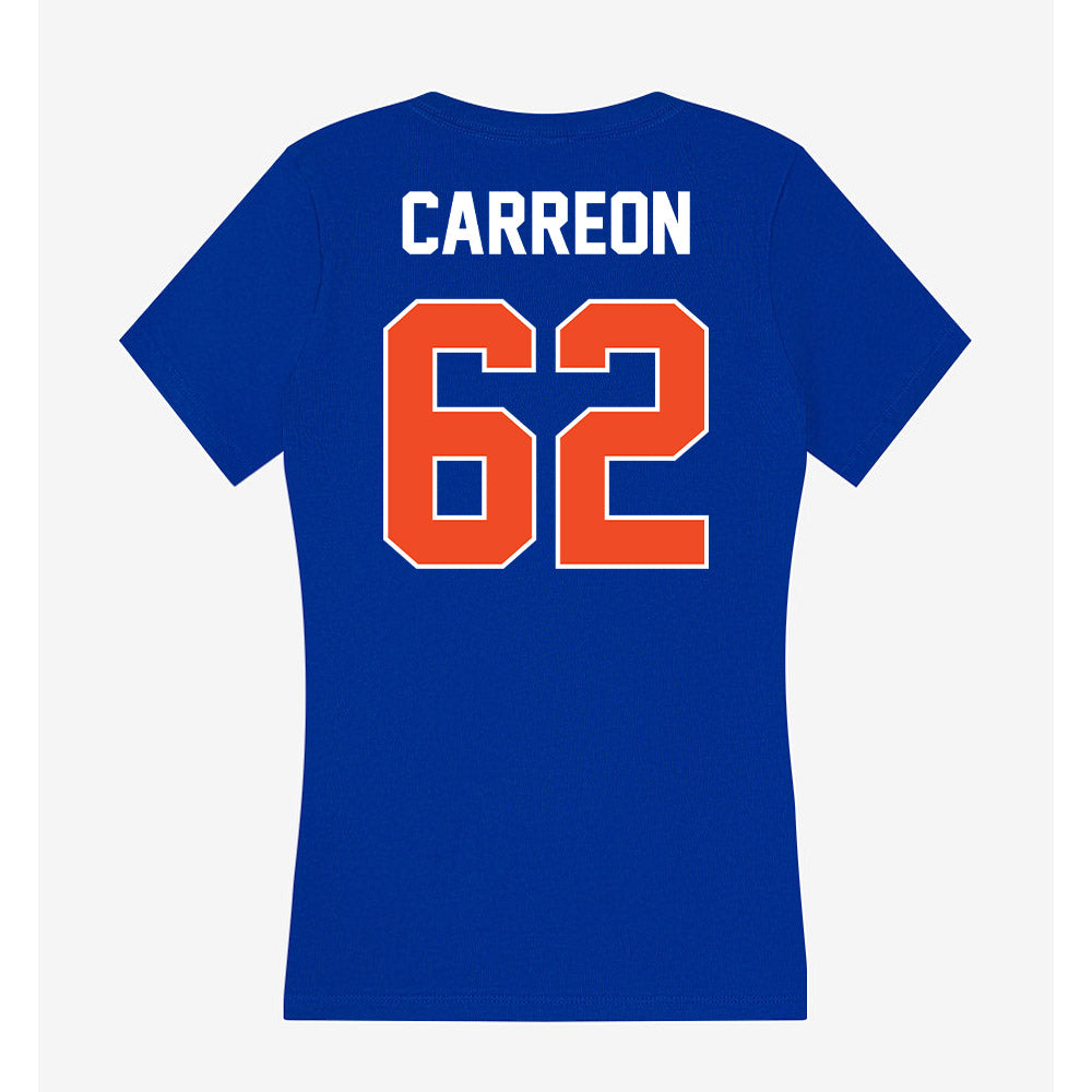 Boise State - NCAA Football : Roger Carreon - Women's V-Neck T-Shirt-1