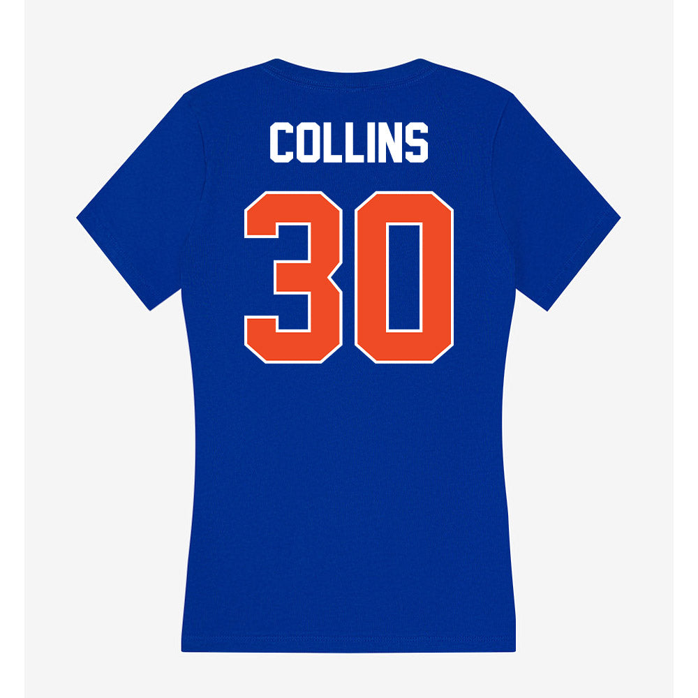 Boise State - NCAA Women's Soccer : Natalie Collins - Women's V-Neck T-Shirt-1