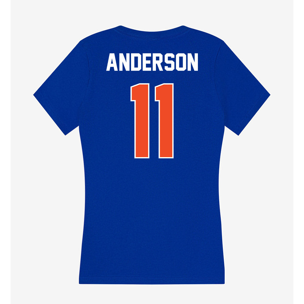 Boise State - NCAA Women's Basketball : Zia-Daye Anderson - Women's V-Neck T-Shirt-1