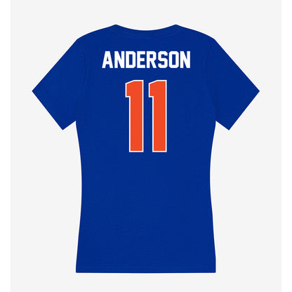 Boise State - NCAA Women's Basketball : Zia-Daye Anderson - Women's V-Neck T-Shirt-1