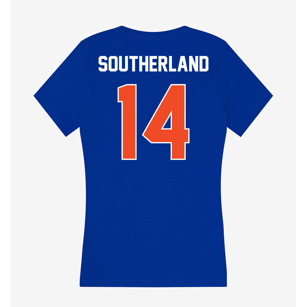 Boise State - NCAA Softball : Hailey Southerland - Women's V-Neck T-Shirt-1