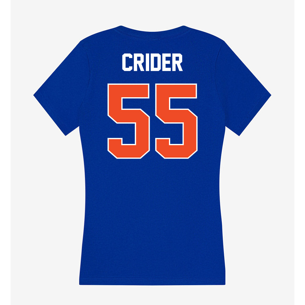 Boise State - NCAA Softball : Jorja Crider - Women's V-Neck T-Shirt-1