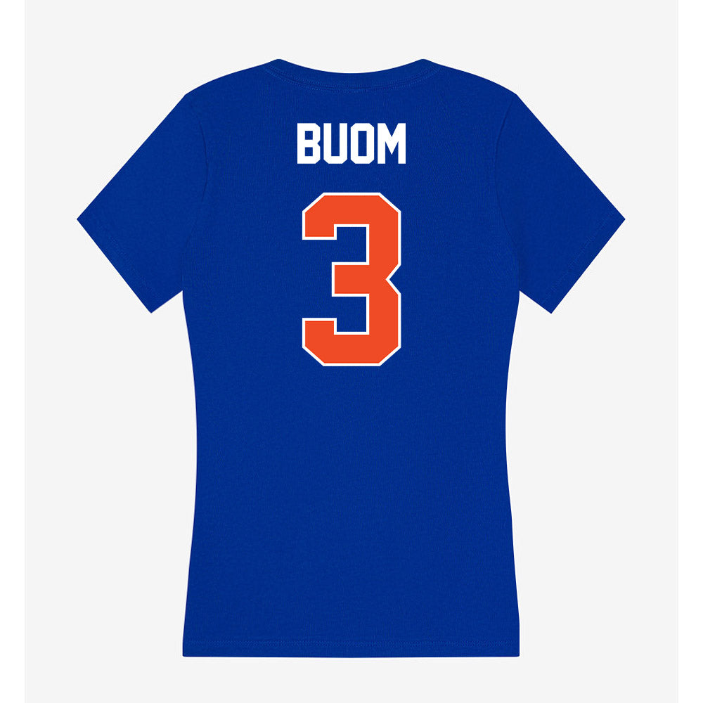 Boise State - NCAA Men's Basketball : Bhan Buom - Women's V-Neck T-Shirt-1