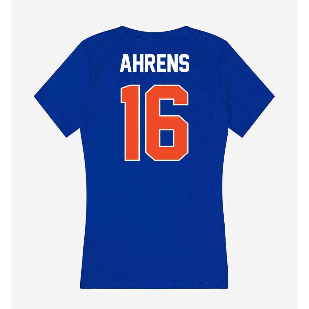 Boise State - NCAA Men's Basketball : Spencer Ahrens - Women's V-Neck T-Shirt-1