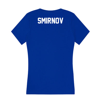 Boise State - NCAA Women's Gymnastics : Victoria Smirnov - Women's V-Neck T-Shirt-1