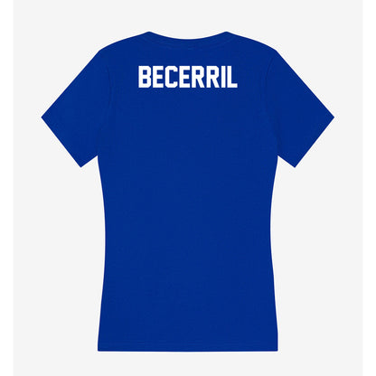 Boise State - NCAA Women's Golf : Eva Becerril - Women's V-Neck T-Shirt-1