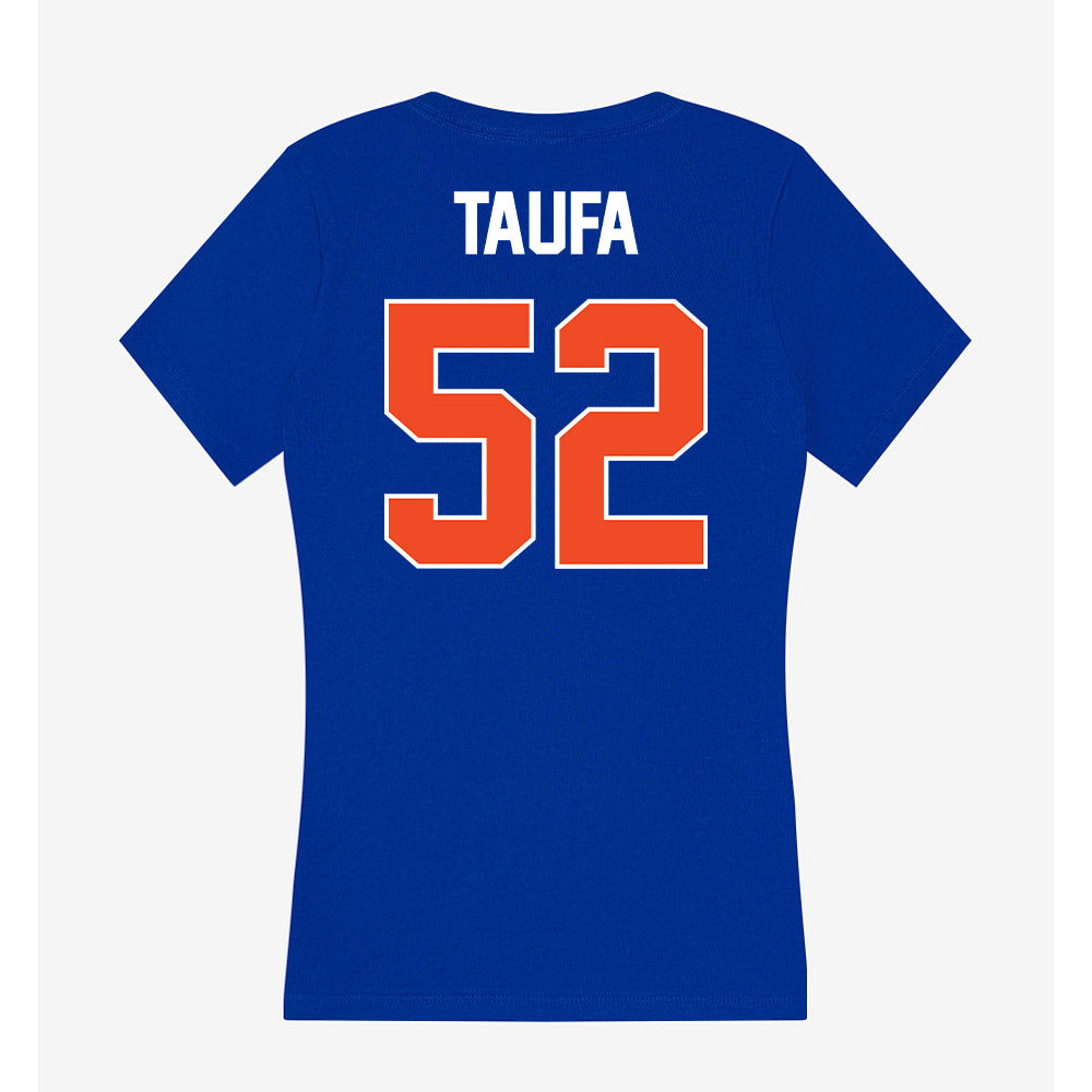 Boise State - NCAA Football : Stewart Taufa - Women's V-Neck T-Shirt-1