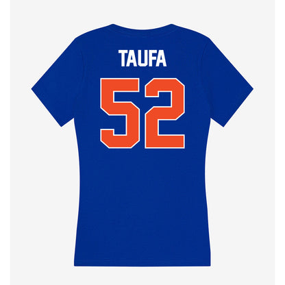 Boise State - NCAA Football : Stewart Taufa - Women's V-Neck T-Shirt-1