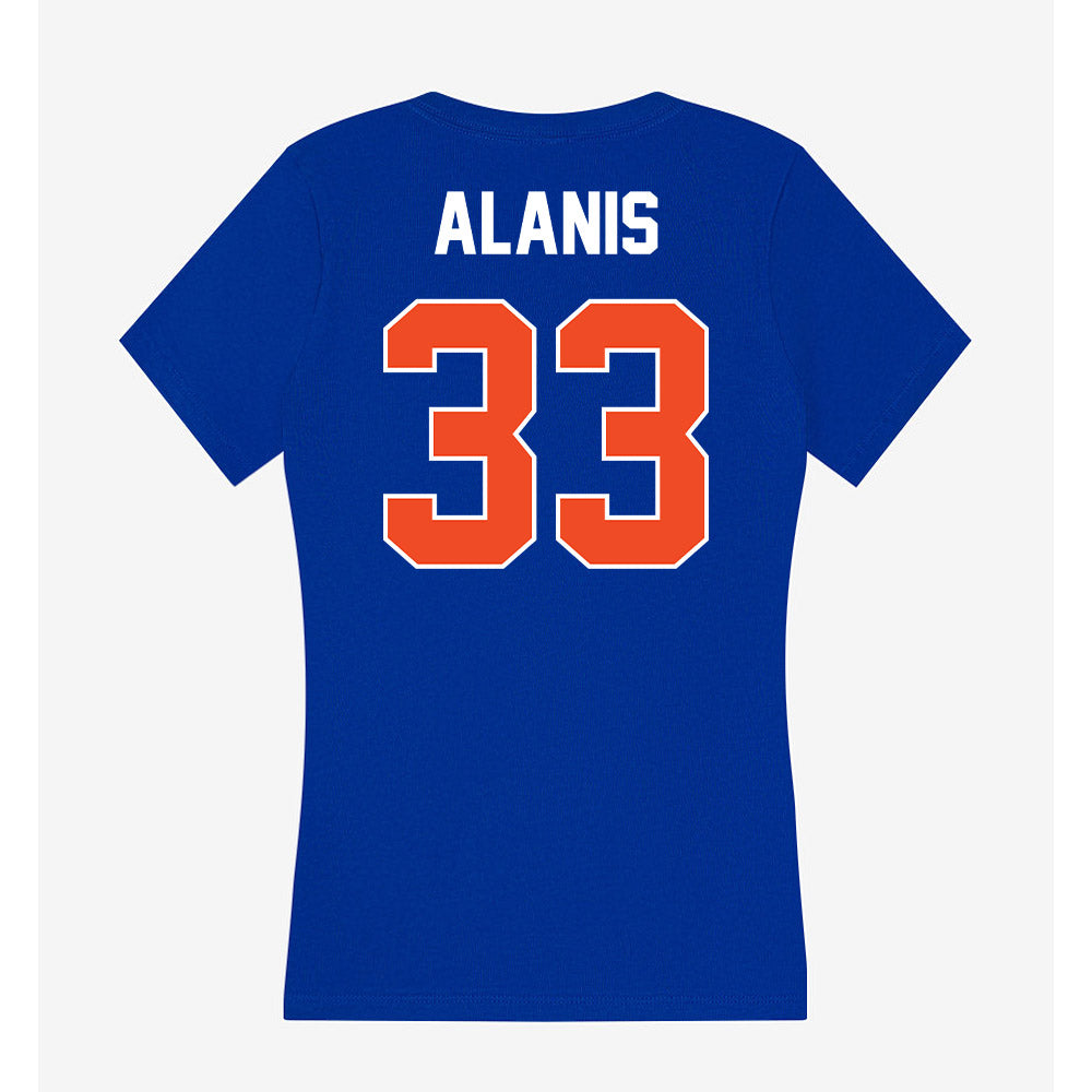 Boise State - NCAA Football : Josiah Alanis - Women's V-Neck T-Shirt-1