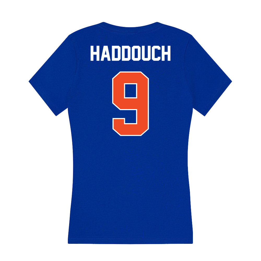 Boise State - NCAA Men's Tennis : Idriss Haddouch - Women's V-Neck T-Shirt-1