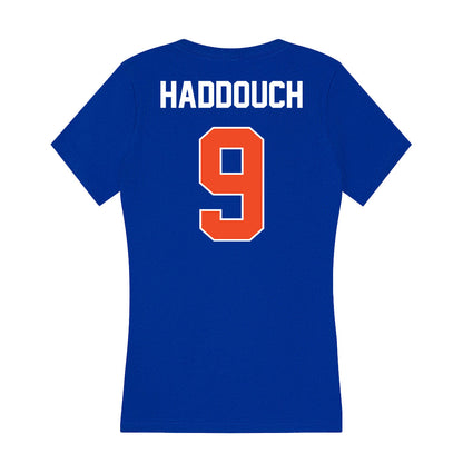 Boise State - NCAA Men's Tennis : Idriss Haddouch - Women's V-Neck T-Shirt-1