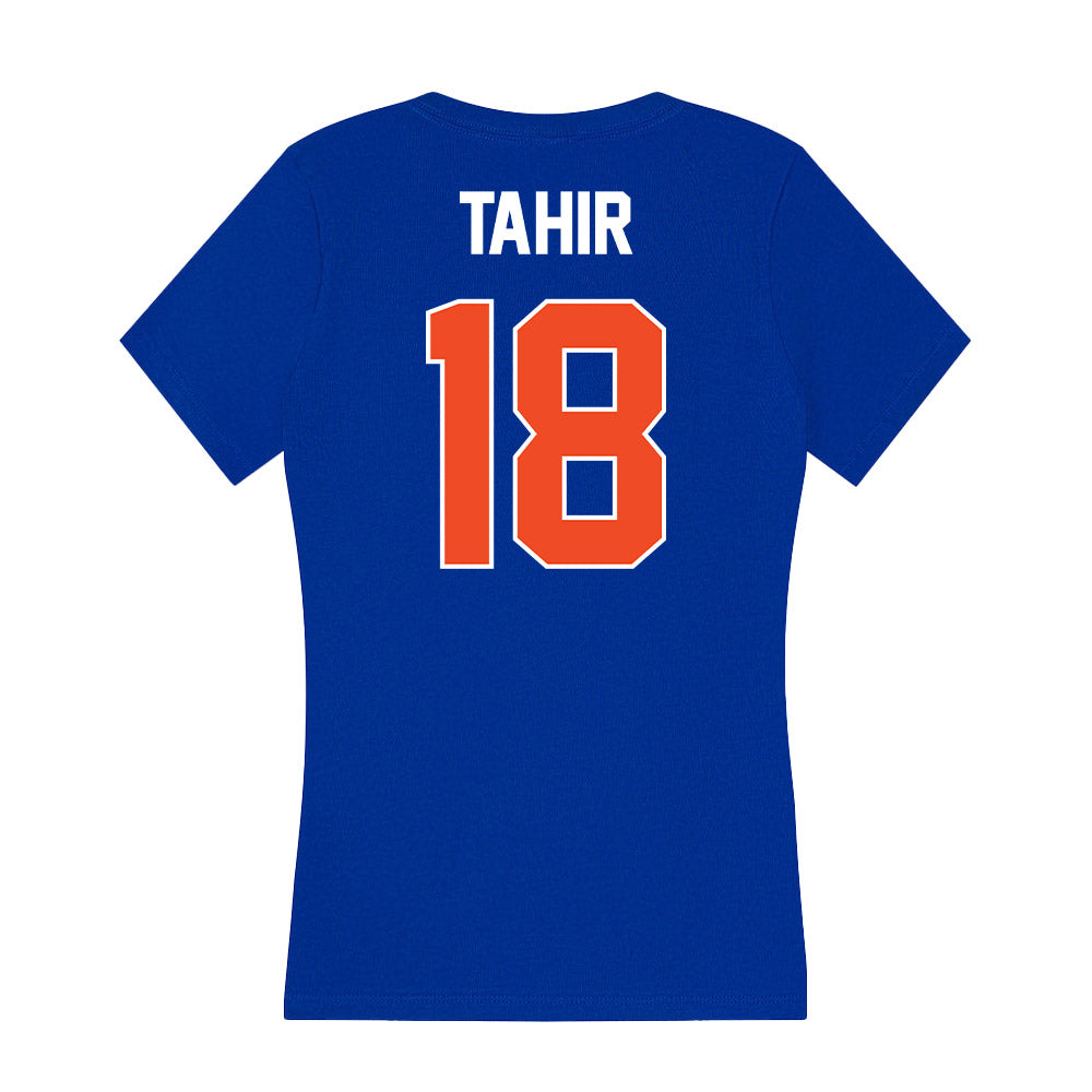 Boise State - NCAA Football : Gabe Tahir - Women's V-Neck T-Shirt-1