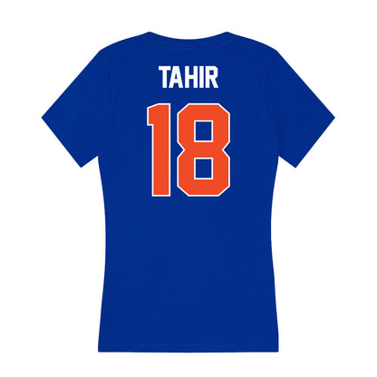 Boise State - NCAA Football : Gabe Tahir - Women's V-Neck T-Shirt-1