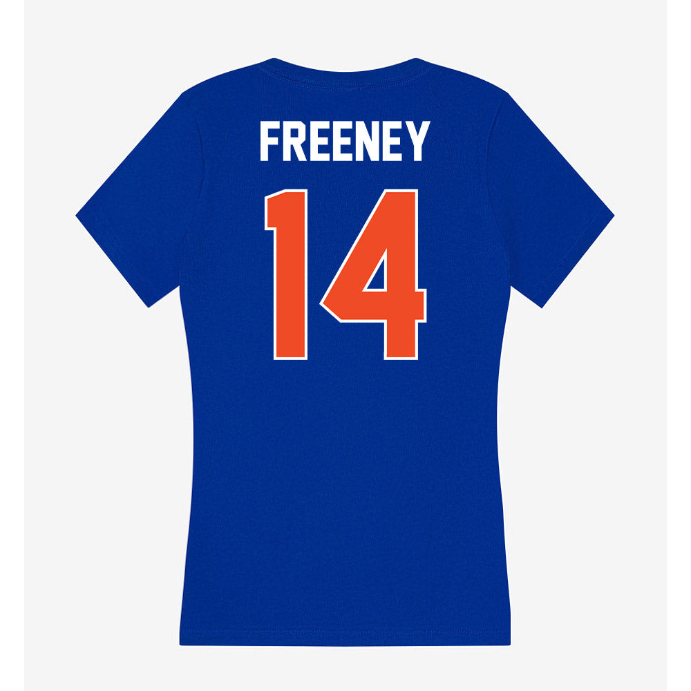 Boise State - NCAA Football : Demetrius Freeney - Women's V-Neck T-Shirt-1