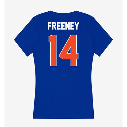 Boise State - NCAA Football : Demetrius Freeney - Women's V-Neck T-Shirt-1