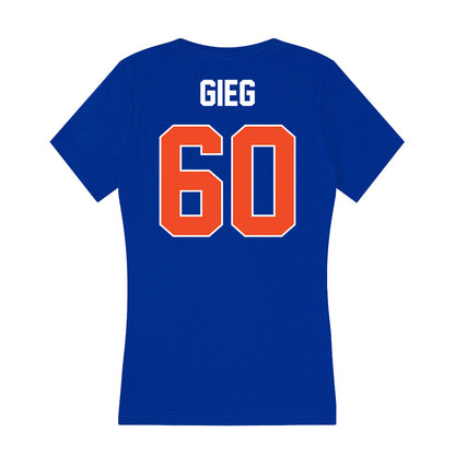 Boise State - NCAA Football : Spencer Gieg - Women's V-Neck T-Shirt-1