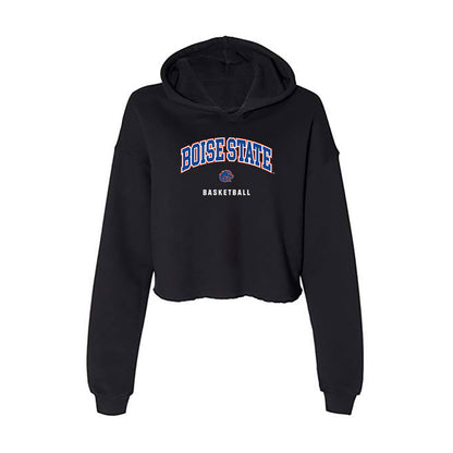 Boise State - NCAA Women's Basketball : Jayda Lewis - Women's Crop Fleece Hooded Sweatshirt-0