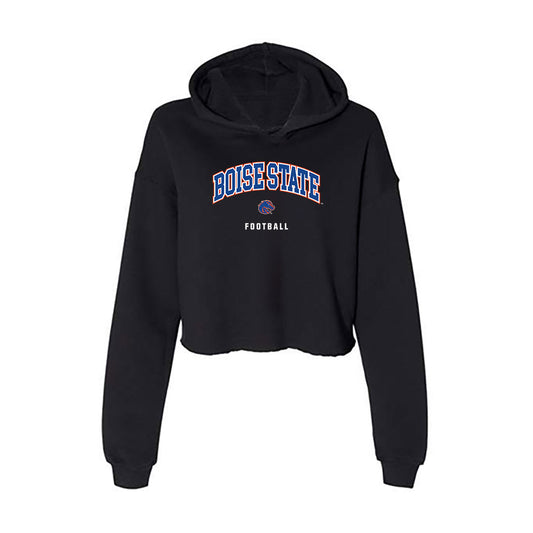 Boise State - NCAA Football : Rocky Dunn - Women's Crop Fleece Hoodie-0
