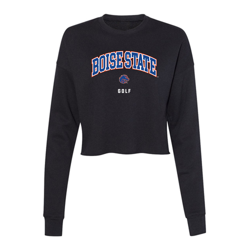 Boise State - NCAA Women's Golf : Callia Ward - Women's Cropped Crew Fleece-0