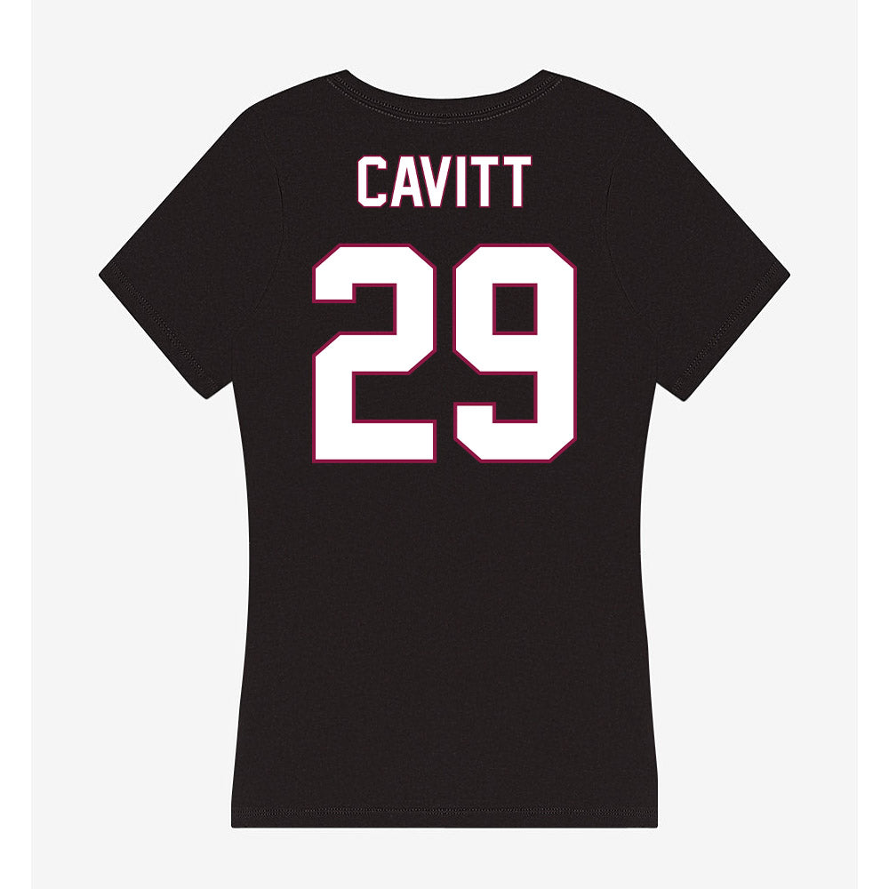 NMSU - NCAA Women's Soccer : Marlee Cavitt - Women's V-Neck T-Shirt-1