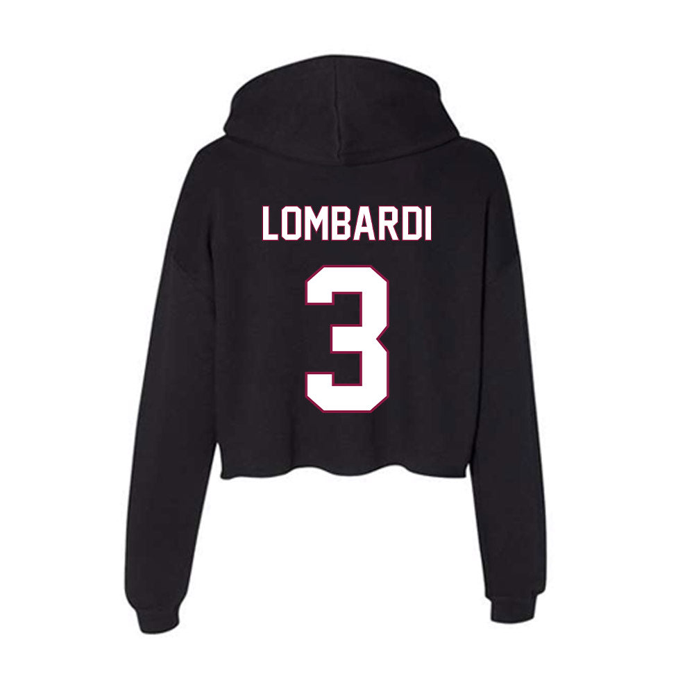 NMSU - NCAA Baseball : Aidan Lombardi - Women's Crop Fleece Hoodie-1